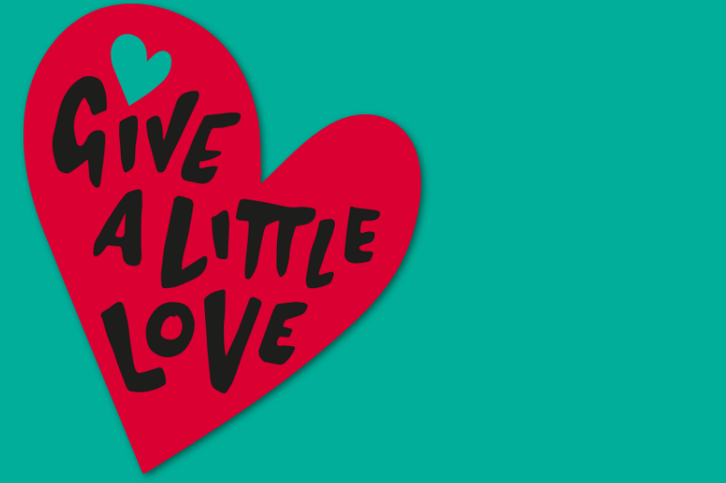 Give a little love logo
